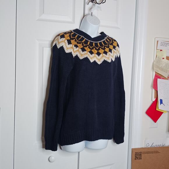 Bass Crewneck Knit Ski Sweater Size Medium - Picture 6 of 11